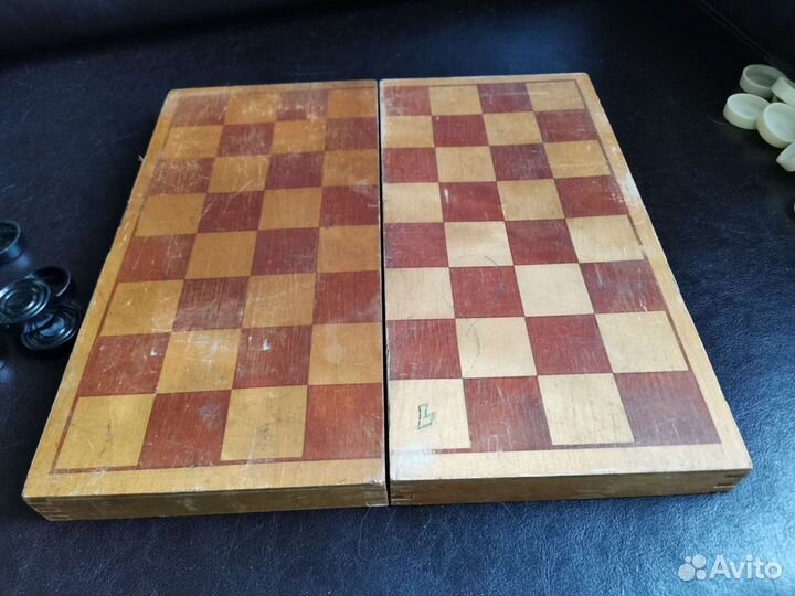 Шашки СССР Карболит домино