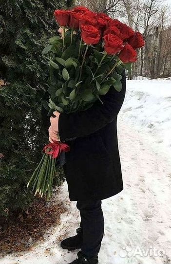 Высокие розы Букеты с доставкой