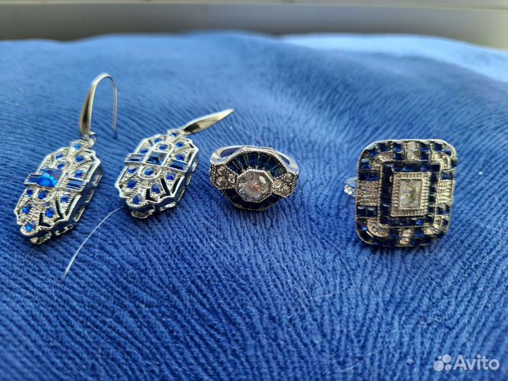 Кольца и серьги в стиле модерн