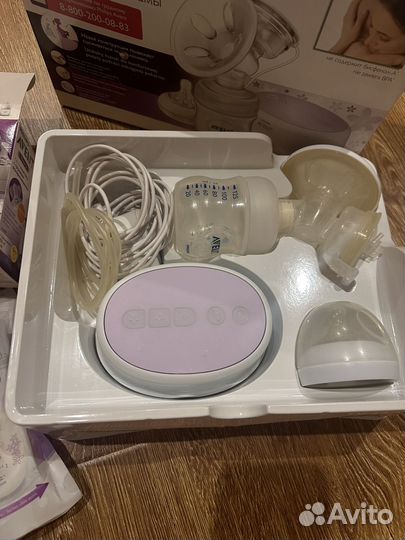 Молокоотсос электрический Avent+ бутылка и пакеты