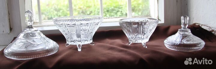 Хрустальная ваза конфетница