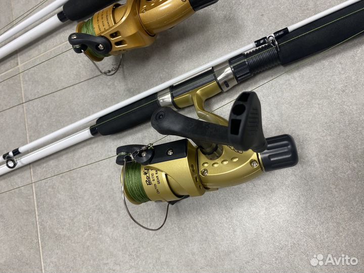 Удочка оснащенная для фидера спиннинга 2,7 м новые