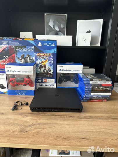 Sony PS4 slim 70 игр гарантия 3 месяца