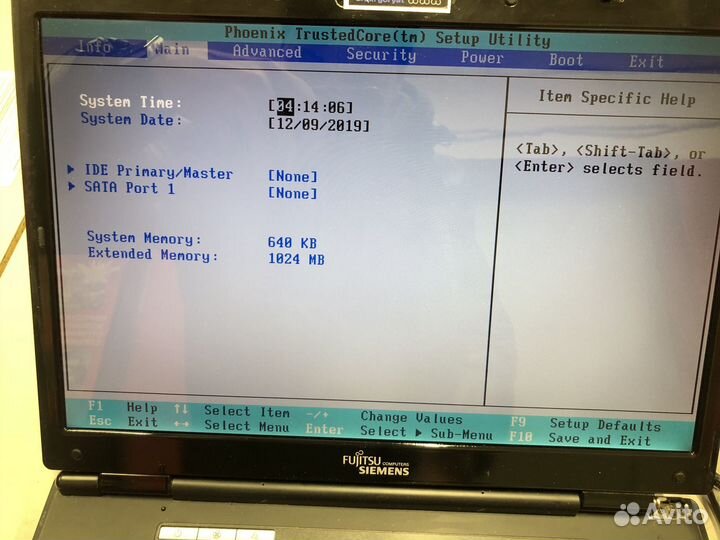 Ноутбук fujitsu siemens amilo pi2550