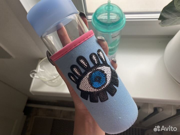 Набор чашка, бутылка и стакан