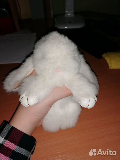 Брелок-игрушка кролик, белый