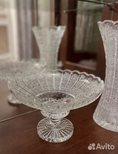 Хрустальная посуда богемия