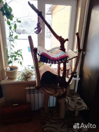 Когтеточка домик для кошки новый