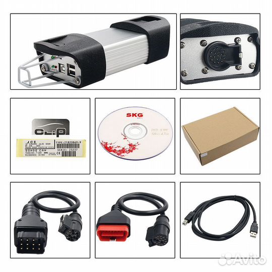 Renault CAN Clip на an2135sc Диллерский сканер