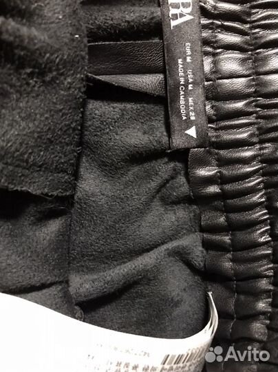 Шорты Zara эко-кожа