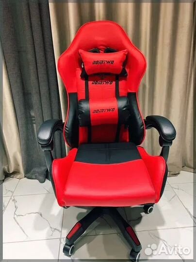 Компьютерный геймерский стул с массажером