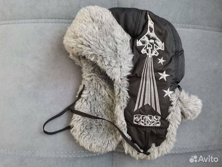 Шапка зимняя тёплая для мальчика, 56, Olle