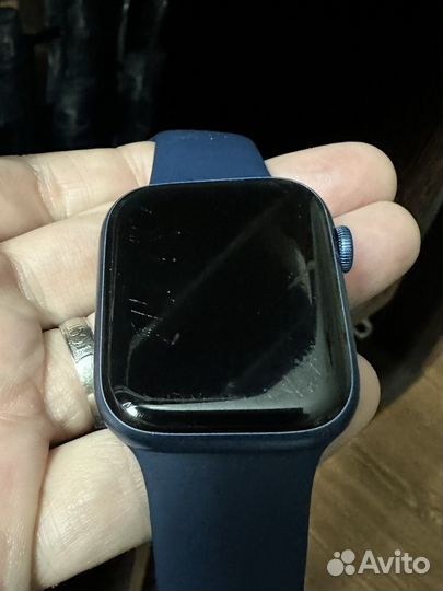 Часы apple watch 7 45 mm blue
