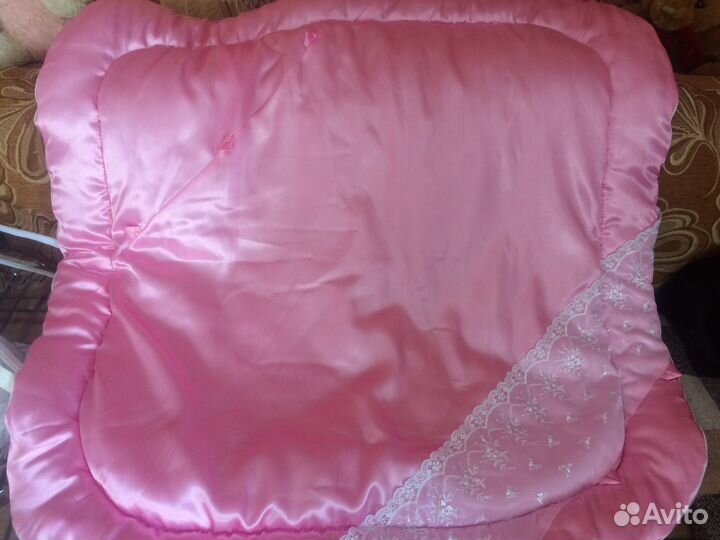 Одеяло-конверт на выписку для девочки