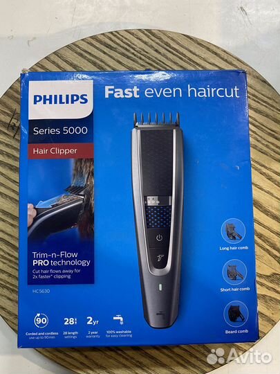 Машинка для стрижки Philips HC5630/15 серебристый