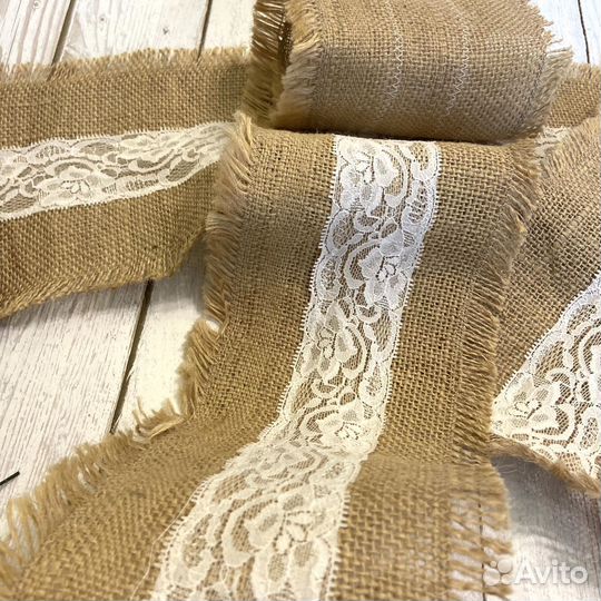 Свадебный декор джут