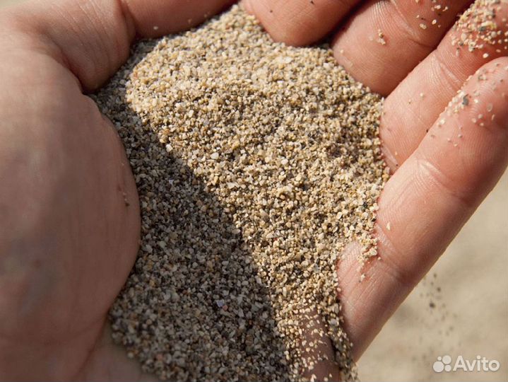 Песок строительный в мешках