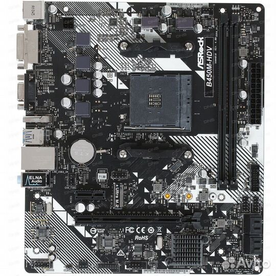 ASRock b450m-hdv гарантия DNS до 2026