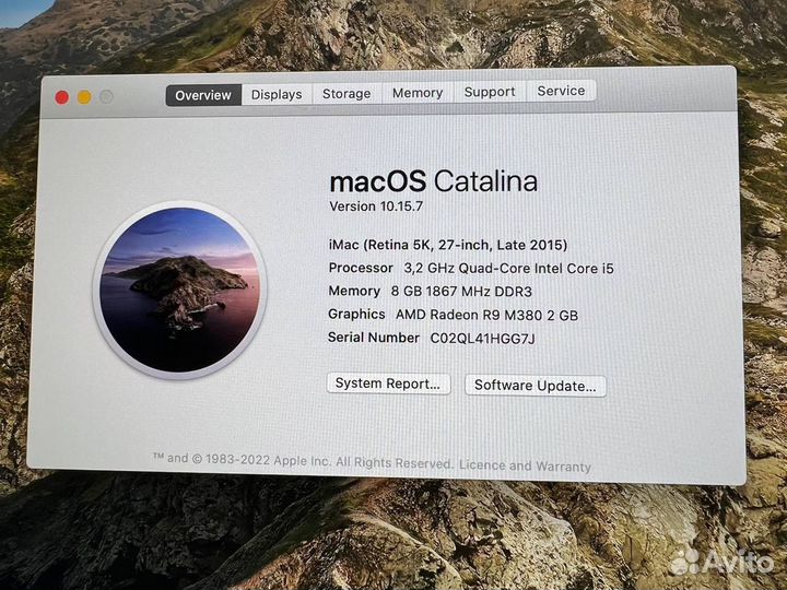 iMac 2015/Retina 27''/3.2Ghz/8GB RAM/1TB