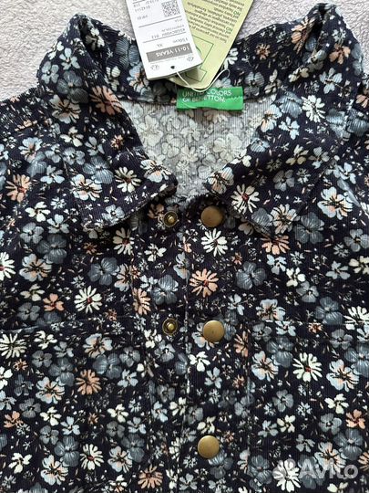 Платье рубашка Benetton 152 джинсы кофта