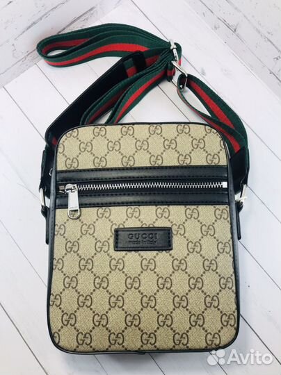 Мужская Premium сумка Gucci