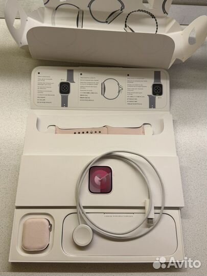 Часы apple watch 9 41 mm pink
