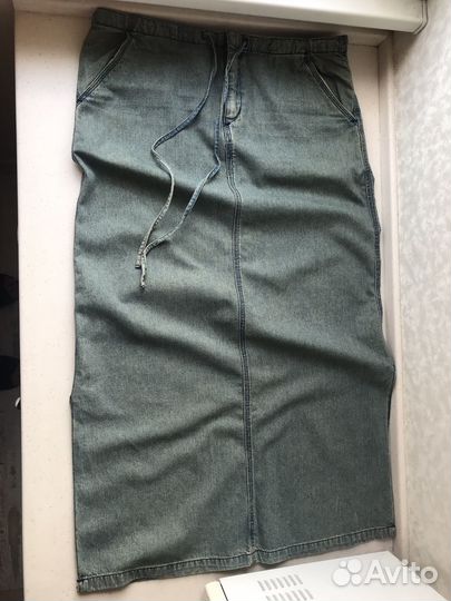 Джинсовая юбка Zara с разрезами