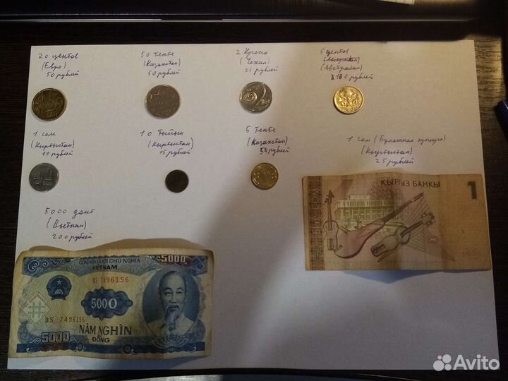 Монеты и купюры разных стран