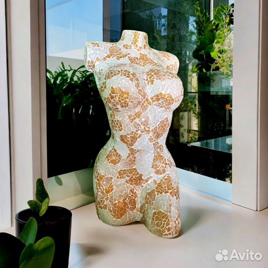 Светильник Статуя Белое Золото