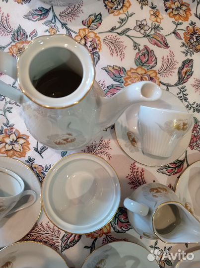 Кофейный сервиз гдр, ильменау, начало 80 гг