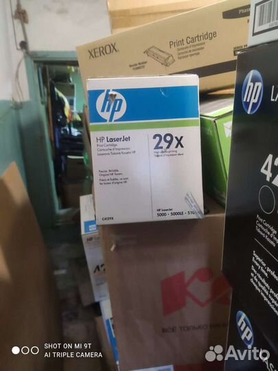 Картриджи оригинальные HP, Xerox, Canon и пр
