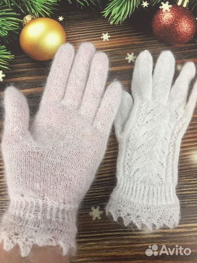 Перчатки (натуральный пух, кид мохер)