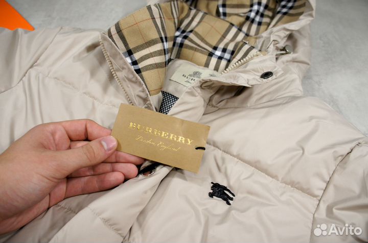 Куртка Burberry демисезонная бежевая 50 размер