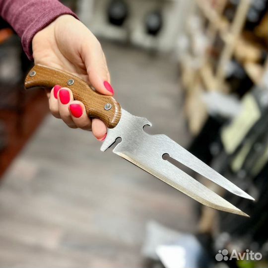 Вилка-нож для шашлыка