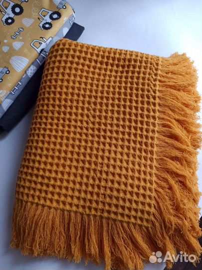 Детский вафельный плед