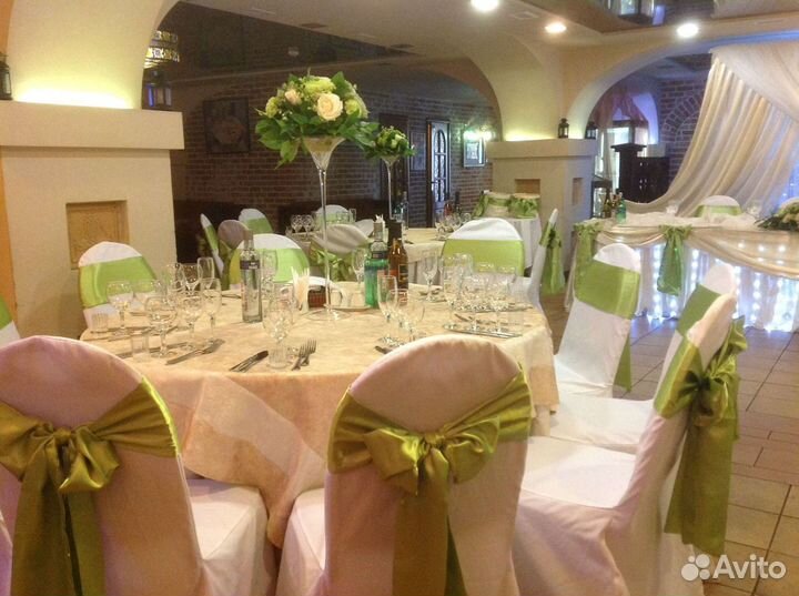 Банты атласные на стулья