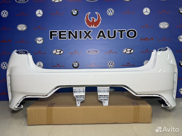 Задний бампер Kia Rio 4 от 20-23 г. цвет Белый
