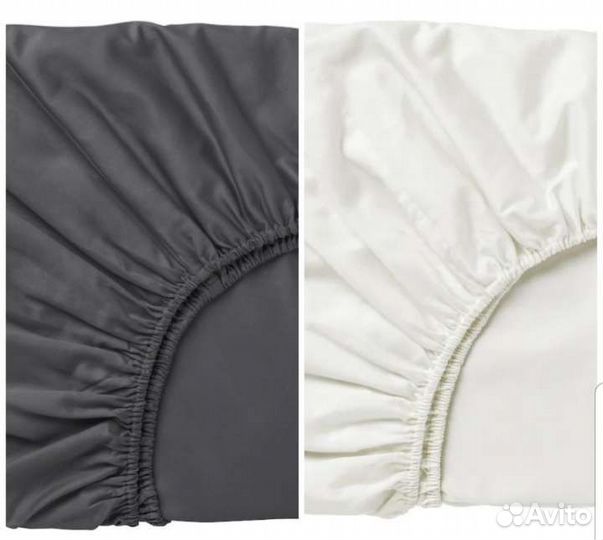 IKEA простынь Наттэсмин цв. серый новая