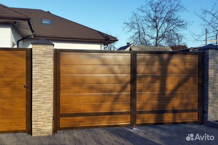 Въездные распашные ворота в наличии