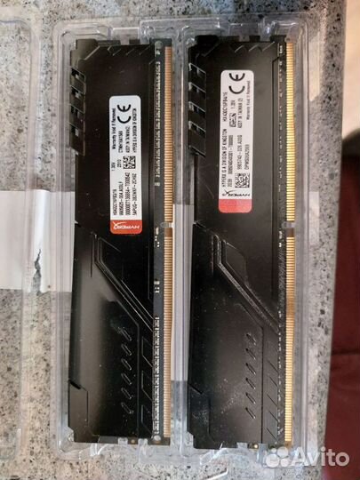 Оперативная память kingstone hyperx ddr4 32gb 2x16