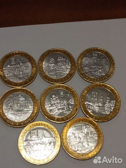 Монеты биметаллические. Города