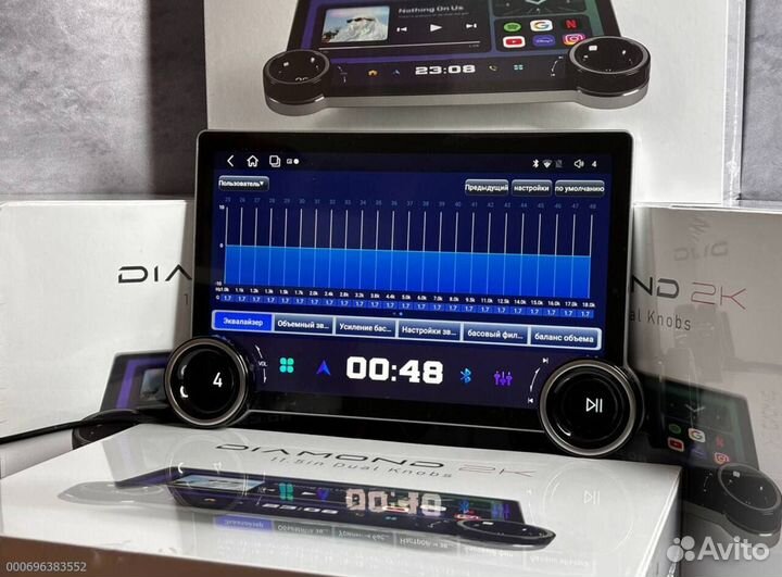 Магнитола андроид 2din 6128 Diamond 2К Dsp (Арт.45128)