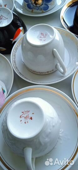 Чайные пары СССР дулево, лфз, Вербилки, Кузяево