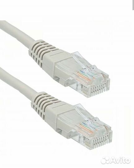 Кабель для интернета, патч-корд 4 жилы