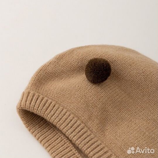 Шапка балаклава зимняя детская с ушками