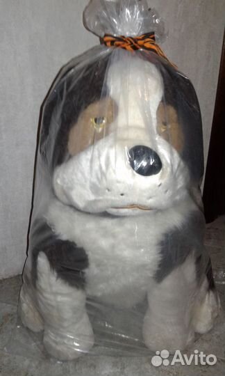 Мягкая большая игрушка собака