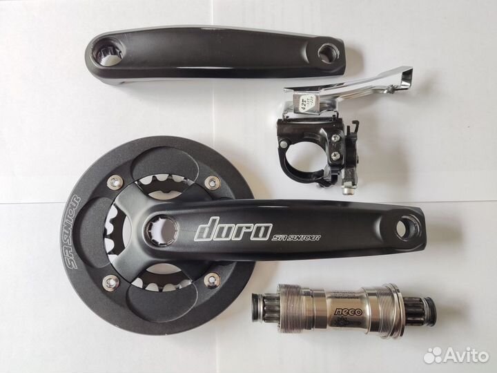 Каретка Neco, шатуны система переключатель Suntour