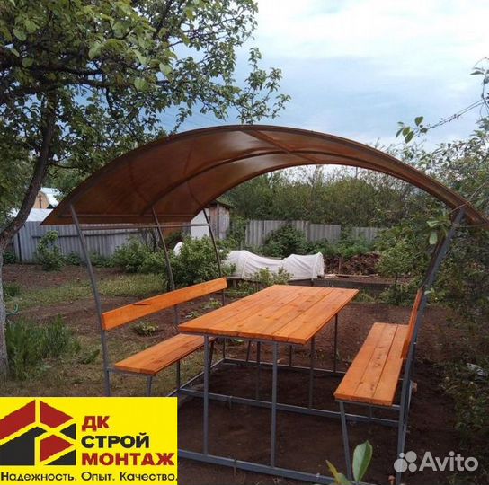 Беседка из поликарбоната