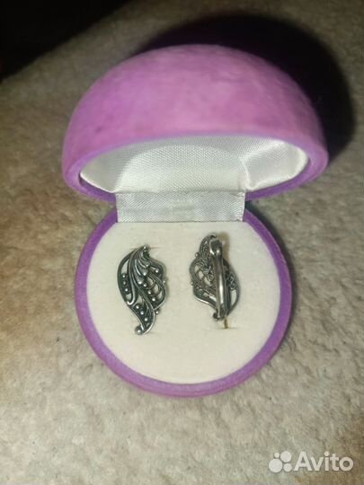 Серьги женские серебро