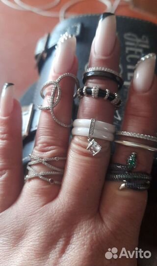 Серебряные кольца проба 925